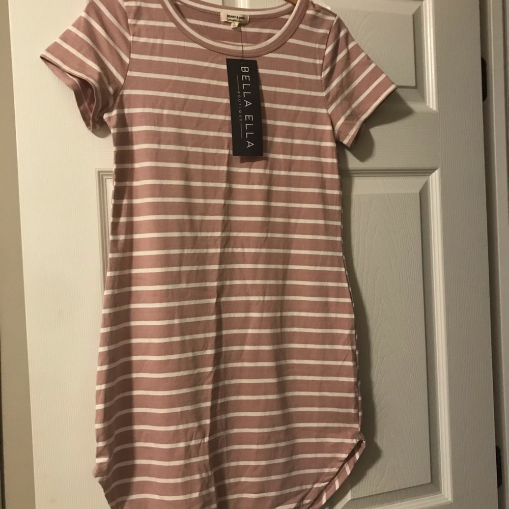 Stripe t shirt dress